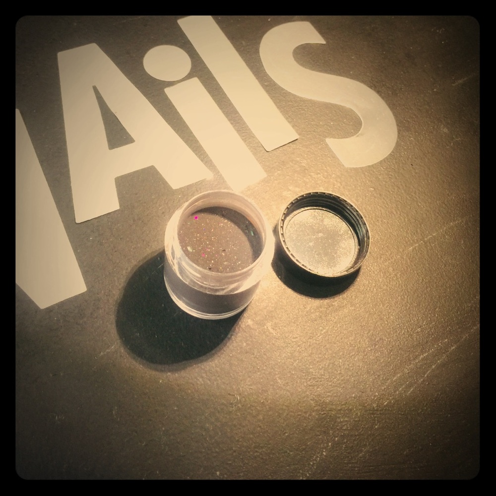 Shimmer black acrylic nail powder ❤️🌻❤️